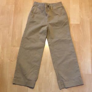 Gap High Rise Wide-Leg Crop Khakis